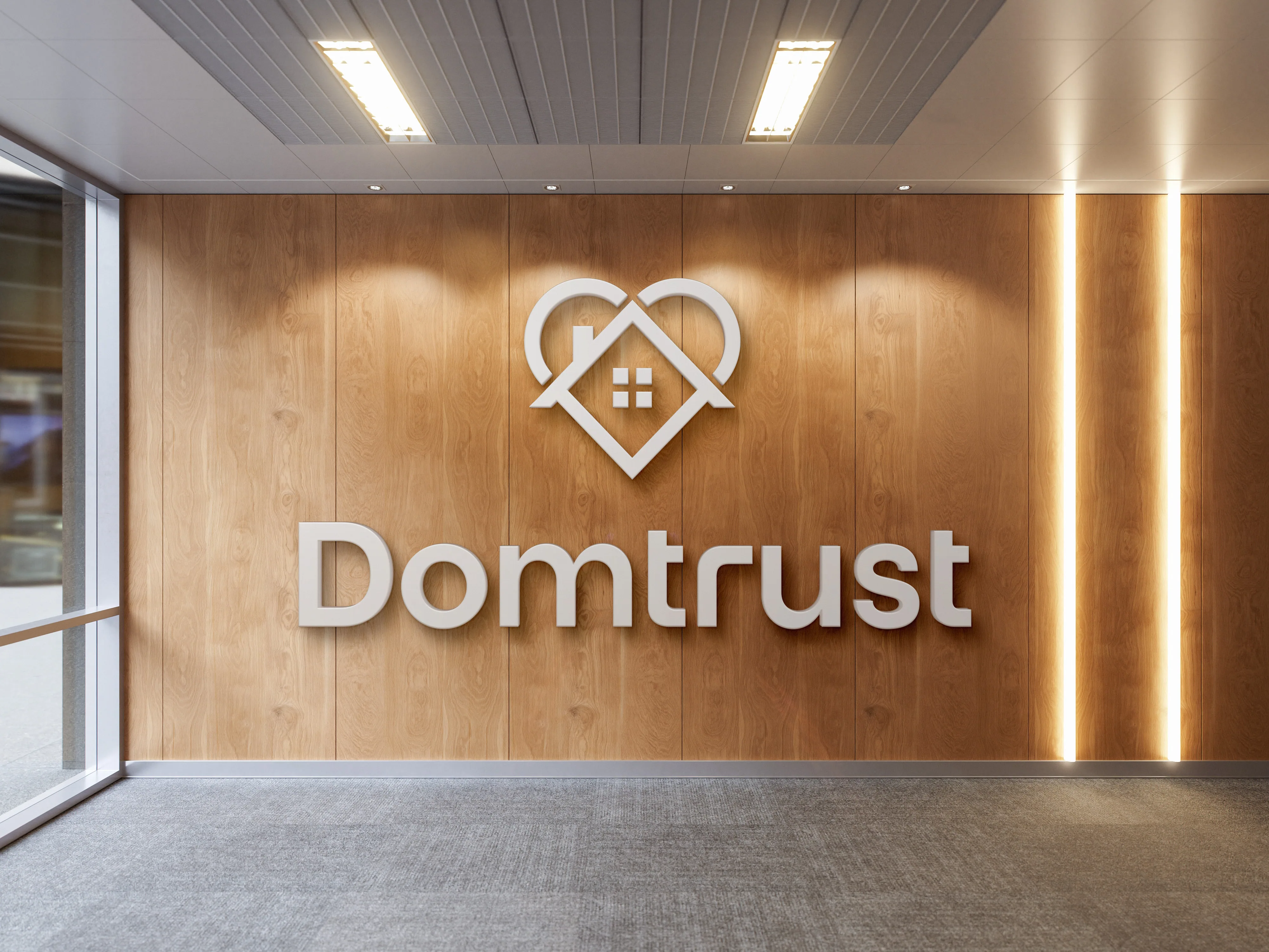 Domtrust — Brochure & logo mural